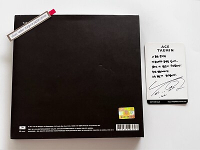 テミン TAEMIN ミニ1集 ACE 黒ジャケver SHINee TAEMIN ACE Black ver. Official CD Photocard Set 1st