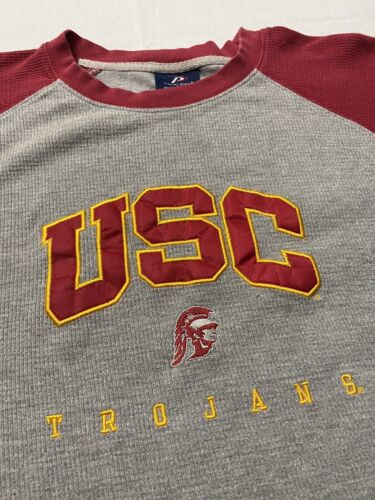 VTG Pro Player USC Trojans Men's 90s Embroidered Long Sleeve Sweatshirt Size L - Picture 3 of 8