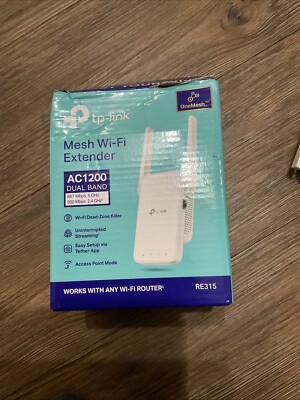 TP-Link RE315 Mesh WIFi Wireless Range Extender AC1200 Dual-Band
