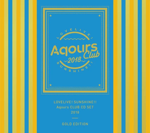 Love Live Sunshine Aqours CLUB CD SET 2018 GOLD EDITION CD DVD Japan LACM-34770