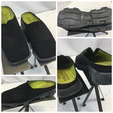 Donald J Pliner Mules Shoes 5.5 Women Black Slip Ardith Italy EUC YGI I9S-21