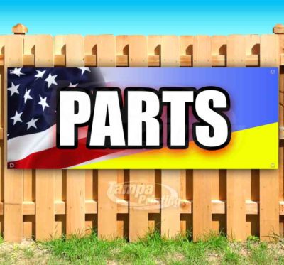 PARTS Advertising Vinyl Banner Flag Sign Many Sizes MECHANIC REPAIRMAN