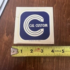 Cal Custom Speed Shop Decal Water Slide Hot Rod Rat “The Brand That Zings”