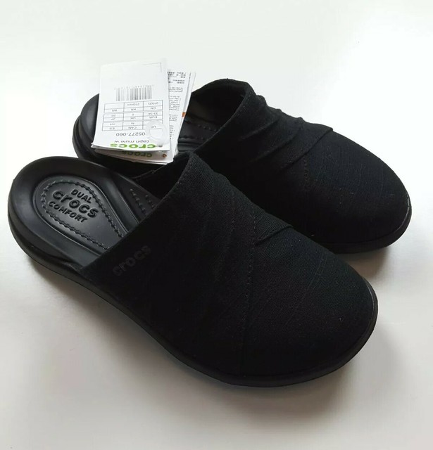 Crocs Women's Capri Mule Black Size 4 | eBay