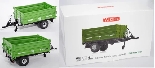 Wiking 077348 HB BRANTNER Einachs-Dreiseitenkipper 1:32 OVP