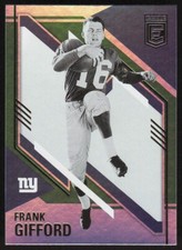 2021 Donruss Elite Green Parallel Frank Gifford #98 New York Giants