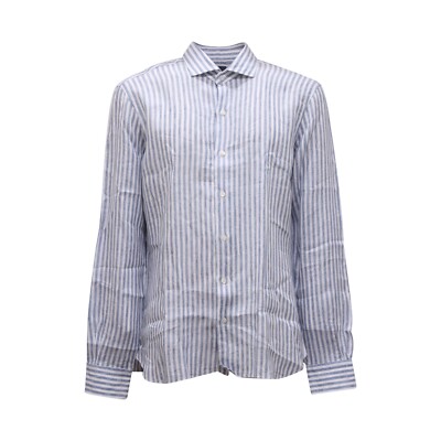 0568AS men's shirt BARBA man linen shirt