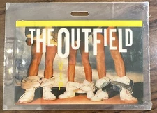 The Outfield BANGIN ON MY HEART TOUR Original 1987 Laminated Backstage Pass RARE