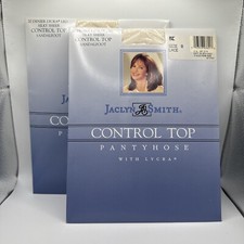 Jaclyn Smith Vintage Control Top Pantyhose, Sheer Sandalfoot. Lace Color. Size B