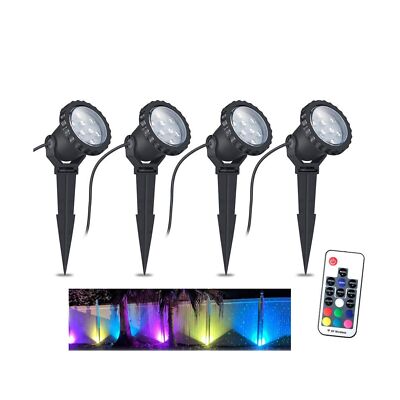 COVOART Color Changing LED Landscape Lights 12W Landscape Lighting IP66 Water...