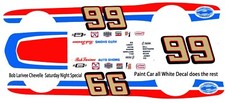 #99 Bob Larivee Chevelle 1/25th - 1/24th Scale Waterslide Decals