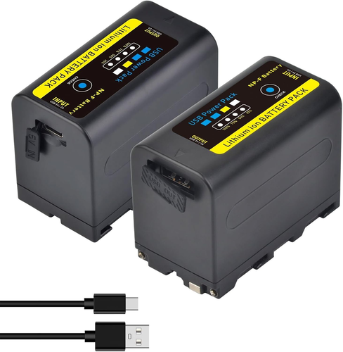 Tectra 2-Pack NP-F750 Batteries for Sony NP-F970/F770/F550 & LED Video Lights - Picture 12 of 12