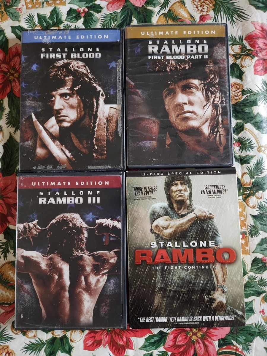 【新品同様】映画『ランボー RAMBO』シリーズ4作品DVDセット／国内盤／廃盤 新品同様】映画『ランボー RAMBO』シリーズ4作品DVDセット／国内