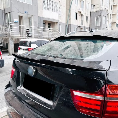Spoiler stivale BMW X6 E71 X6M nero lucido posteriore stile M4 labbro ala centrale corpo kit 8-15 - Foto 6 di 7