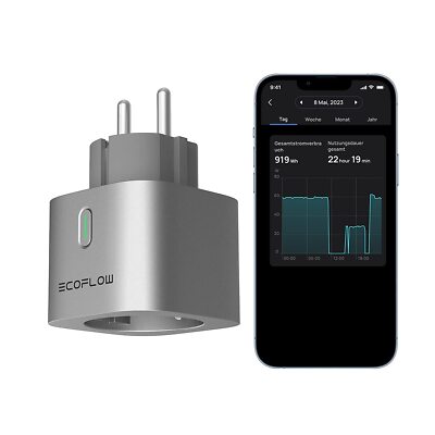 EcoFlow EU Smart Plug WLAN-Steckdose APP und Sprachsteuerung Matter-kompatiblen