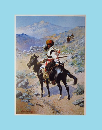 Frederic Remington An Indian Trapper 1889 West America 11x9" Art Print