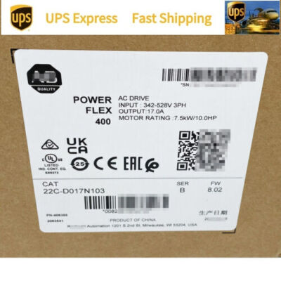 22C-D017N103 AB PowerFlex 400 AC Drive Factory Sealed 22CD017N103 New Spot Goods