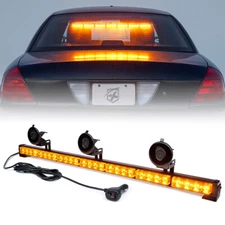 Xprite 31" LED Emergency Warning Light Bar Traffic Advisor Flash Strobe Amber