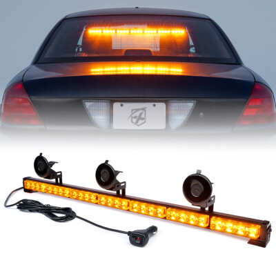 Xprite 31'' LED Emergency Warning Light Bar Traffic Advisor Flash Strobe Amber