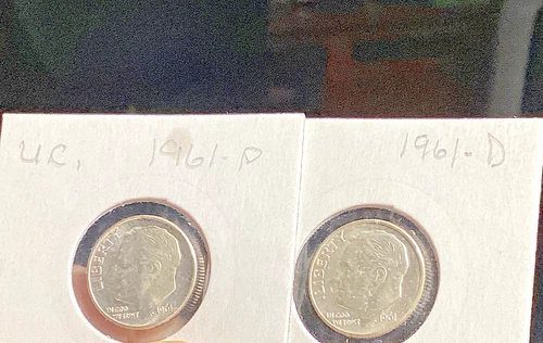 1961 P&D Roosevelt Dimes 10C  UC 90% Silver US Coins