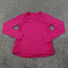Champion Shirt Womens S Pink Long Sleeve Lightweight Active Athletic Performance