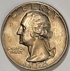1954-D Washington Quarter 90% Silver  (Lot 0948)