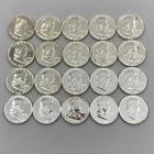 20 1960 US 90% Silver Proof Franklin 50c L24704