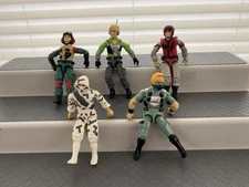 5 Vintages GI Joes- Lift Ticket, Psyche Out, Crazy Legs, Storm Shadow, Wet Suit