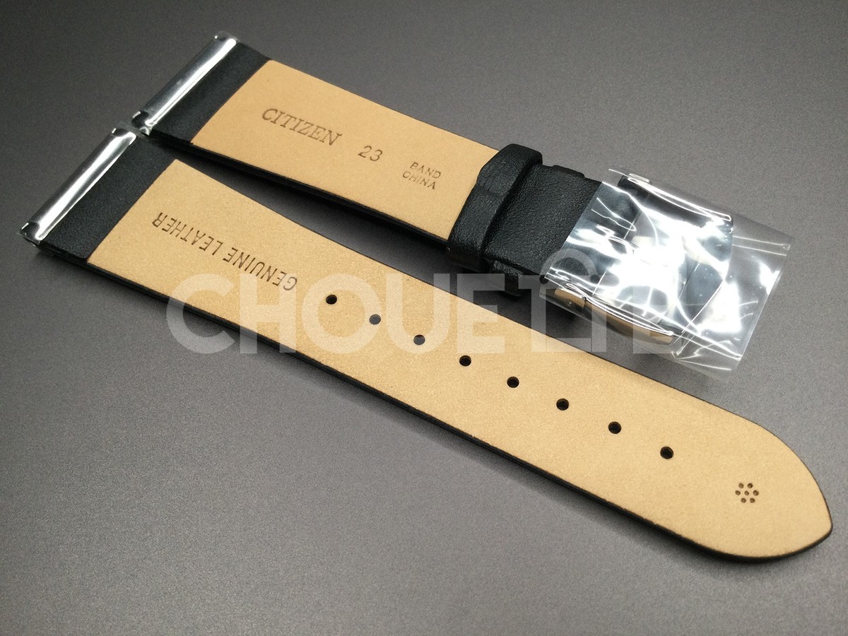 OEM CITIZEN 59-S50238 Black Leather Watch Band BL6006-08E, BL6005