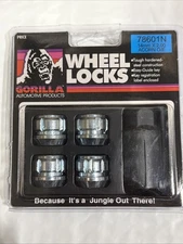 Gorilla Open-End Wheel Locks, 14mm x 2.00, 13/16" Hex 21mm, Bulge Acorn, 78601N