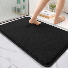 OLANLY Thick Memory Foam Bath Mat Rug 36x24, Extra Soft Absorbent Bathroom Ru...