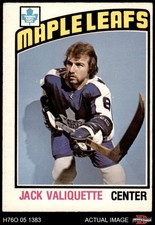 1976 O-Pee-Chee NHL #294 Jack Valiquette Maple Leafs 4 - VG/EX