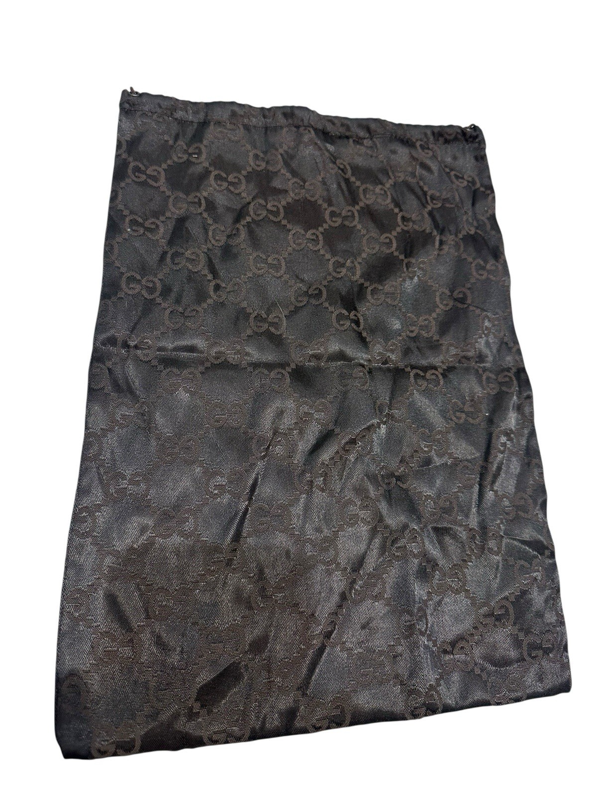 Gucci Monogram Dark Brown Drawstring Dust Bag Dus… - image 1