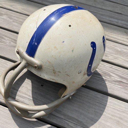 Vintage 1950s Wilson Baltimore Colts youth F2050 Lg Football Helmet made in USA - Picture 3 of 7