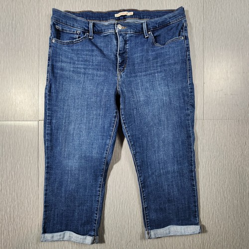 Levi’s Jeans Womens Plus 18W Blue 311 Shaping Skinny Capri Denim Medium Wash