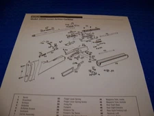 MARLIN 39TDS L/A & MODEL 39AS L/A RIFLE ..LEGEND/EXPLODED VIEW (652PP)