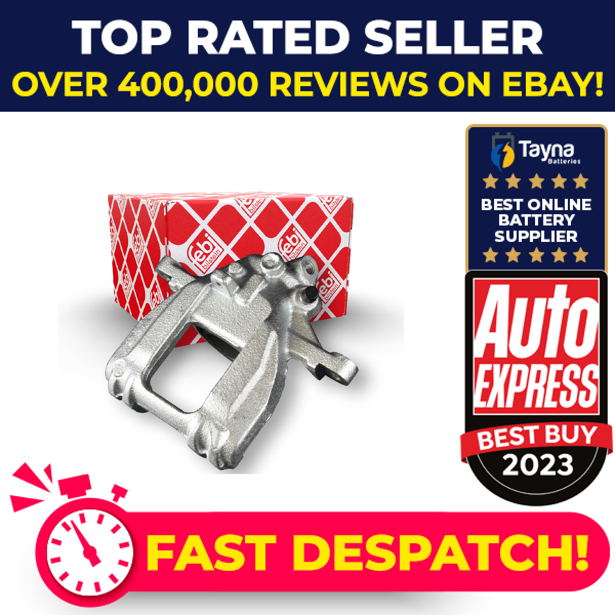 Brake Caliper Rear Left 178206 Febi A0034207183 0034207183 2E0615423 Quality New