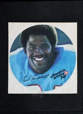 1979 7up Super Stars Stickers Earl Campbell Rookie RC HOF