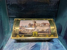 Vintage Schmidt German Cookie Tin   Nuremberg Castle Scene   Decorative