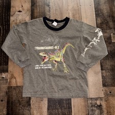 Dino-Pack Boys Size 6/7 Long Sleeve T Shirt VTG 90 s T Rex