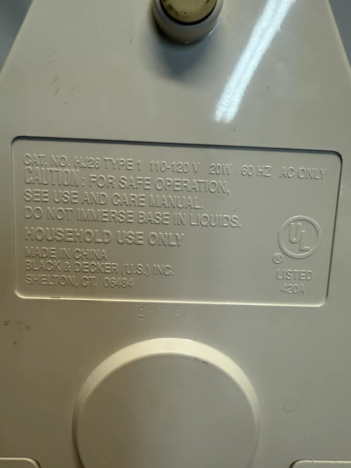 Black Decker HJ28 Handy Juicer - Motor Base Replacement - Image 3 of 3