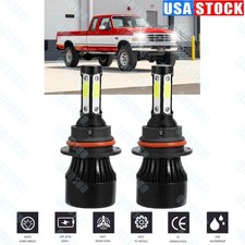 9007 4-sides Led Headlight Hilo Bulbs For Ford F150 1992-2003 F250 1992-1999