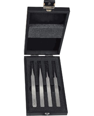 HOROTEC MSA12.384 12.384 Wood Set With 4 100% Anti-Magnetic Steel Tweezers
