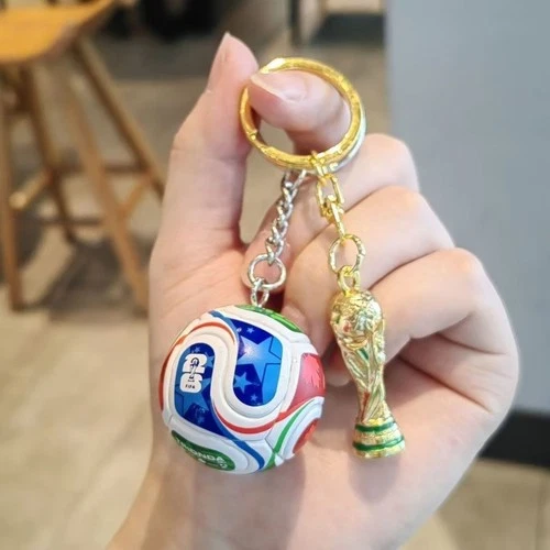 2026 FIFA World Cup Soccer Ball Trophy Keychain Football Fan Souvenir Gift - Picture 1 of 4