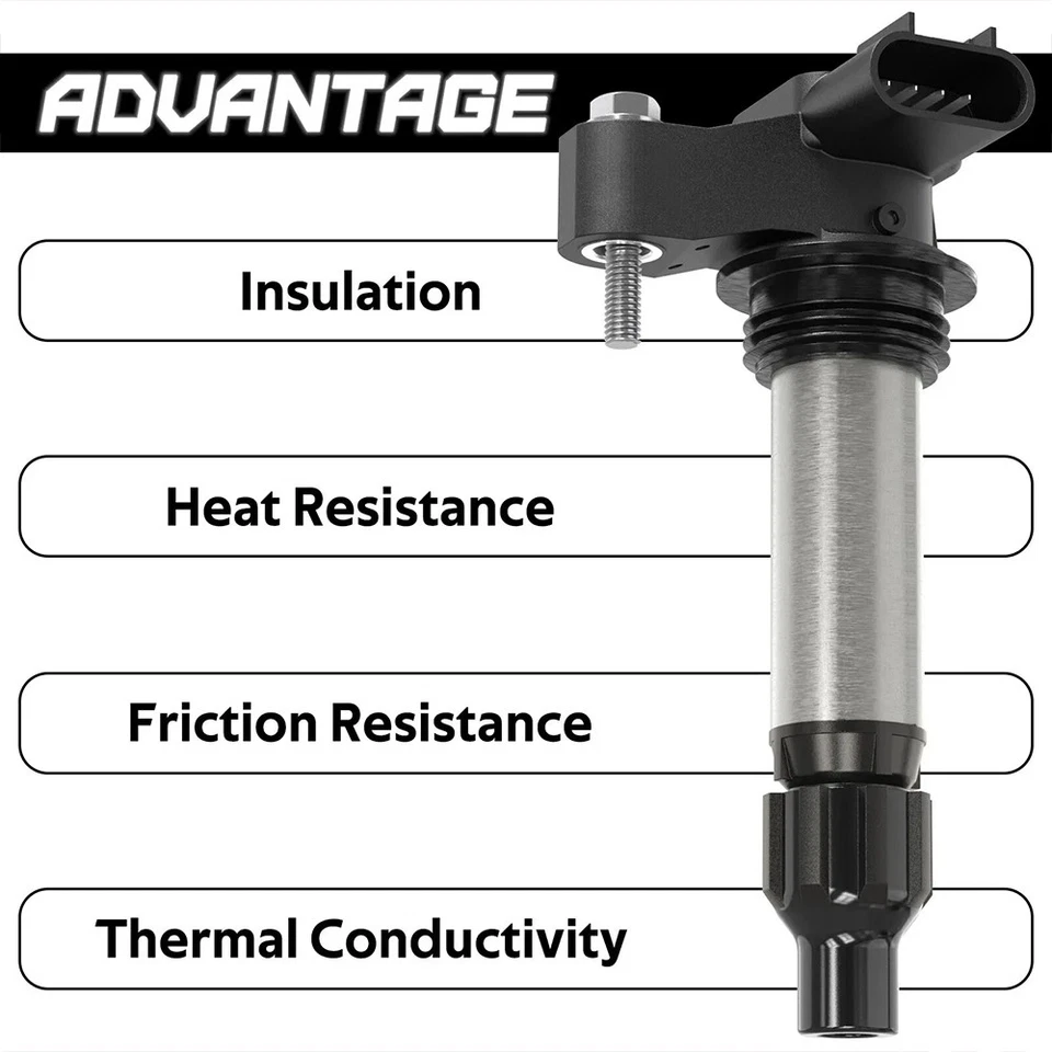 6 Pack 12632479 D515C Ignition Coil & 41-109 Spark Plug For GMC Chevrolet Buick Foto 3 de 4