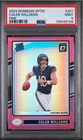 2024 Panini Donruss Optic Rated Rookie Pink Prizm #201 Caleb Williams PSA 9 RC