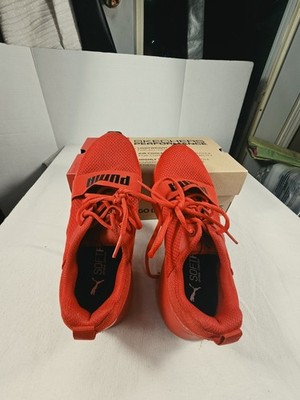 Puma Wired Little Kid's Youth US 3.5 Red Running Athletic Sneakers Lace up Shoes