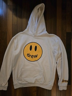 Drew House Justin Bieber Smiley Cream Hoodie Size Large
