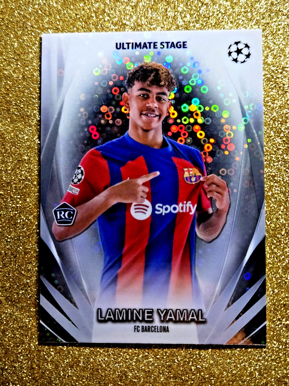 Lamine Yamal RC 2023-24 Topps UEFA Ultimate Stage Rookie USC-16 MINT GRADE ME 💥