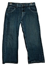 Wrangler boys denim husky jeans adjustable waist size 10
